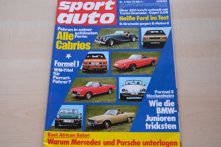 Deckblatt Sport Auto (05/1978)
